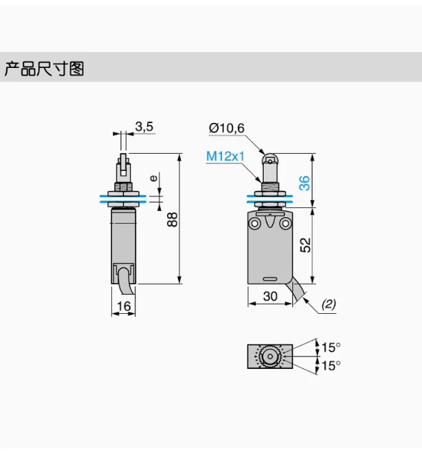 SCHNEIDER Limit Travel Switch XCMD21F2L1 Sensor ZCMD21 Direct Acting ZCEF2 - Image 3