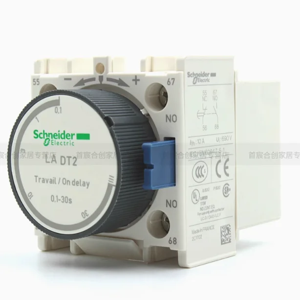 SCHNEIDER mechanical delay head delay controller LADT2 power on delay LA DT2 0.1-30 seconds