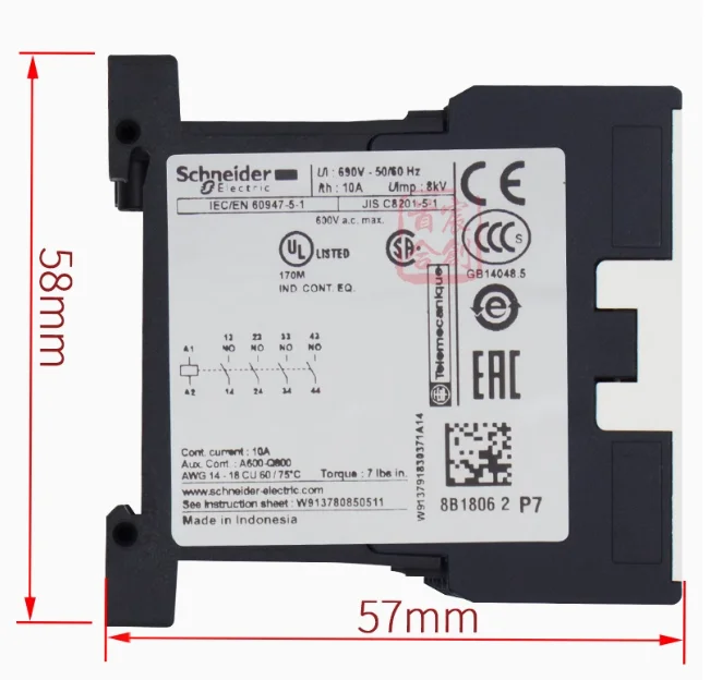 SCHNEIDER AC contactor CA2KN40P7【AC230V】 - Image 3