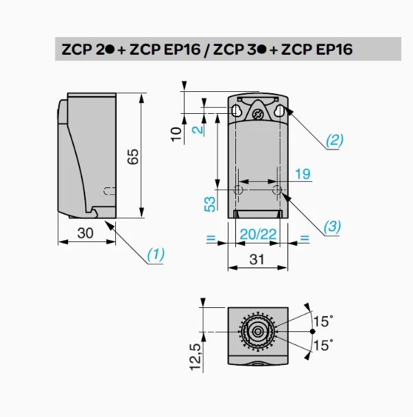 SCHNEIDER Limit Switch Travel Switch XCKP2106P16 (G11) ZCP21 Operating Head ZCE06 - Image 3