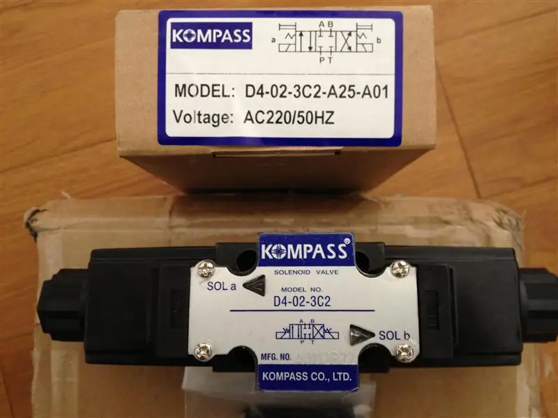 KOMPASS Hydraulic valve D5-02-3C2/3C4/3C6/2B2/2D2 electromagnetic directional valve D4-02-2C2/3C2/3B4/3C6 - Image 2