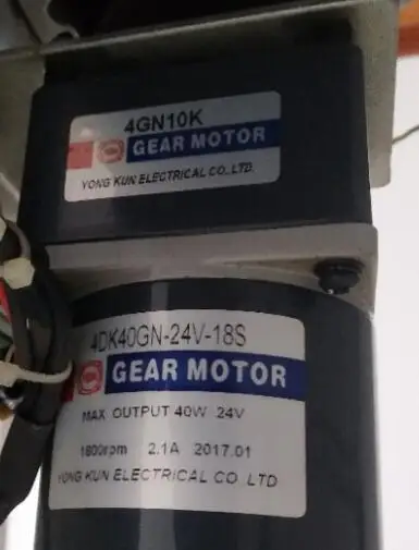 YOK DC motor 4DK40GN-24V-28S Speed reducer YONGKUN Gear box 4GN10K - Image 2