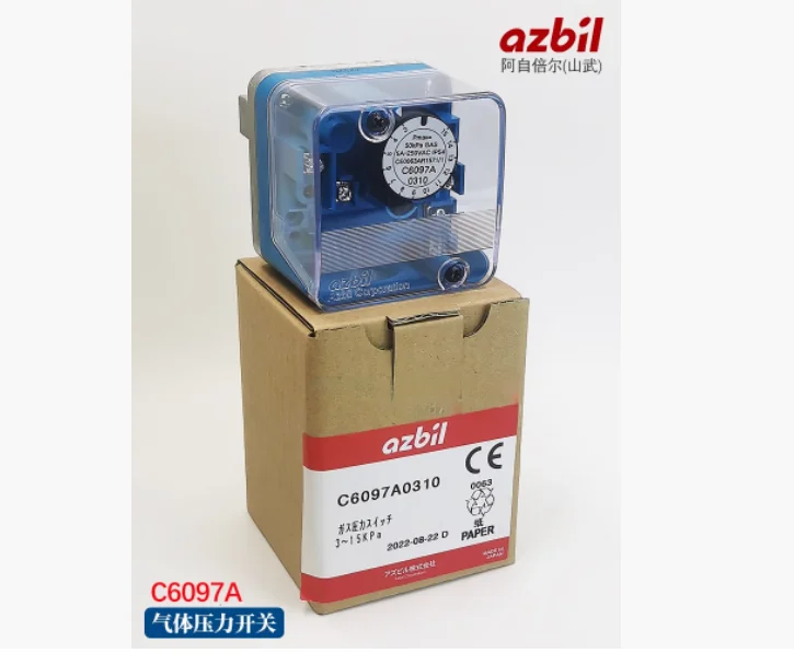 C6097A0110 C6097A0210 C6097A0310 C6097A0410 C6097A2310 C6097A2210 Azbil gas pressure switch - Image 2