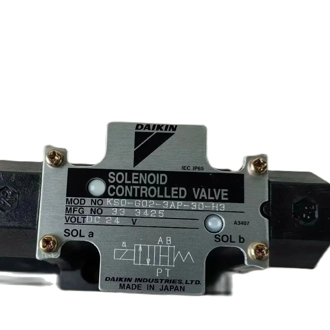 KSO-G03-2AB-20 KSO-G02-3CA-30-N KSO-G02-4CB-30-EN KSO-G03-20BA-20-E Original new DAIKIN SOLENOID CONTROLLED Hydraulic VALVE - Image 3
