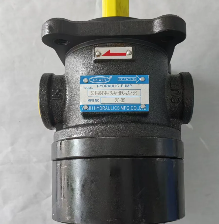 DAIWER hydraulic oil pump 50T-26-F-R-PA-A+gear pump HPG-2A-F5R new - Image 4
