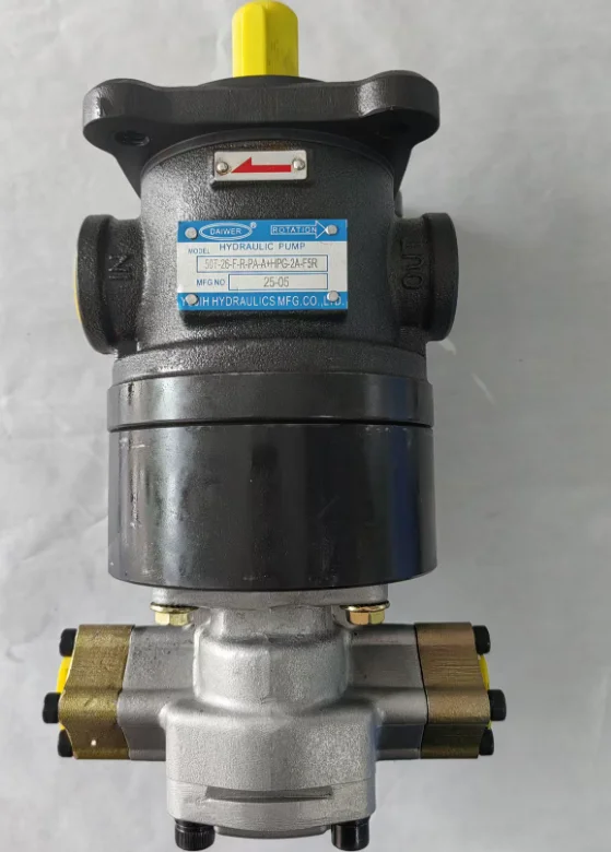 DAIWER hydraulic oil pump 50T-26-F-R-PA-A+gear pump HPG-2A-F5R new