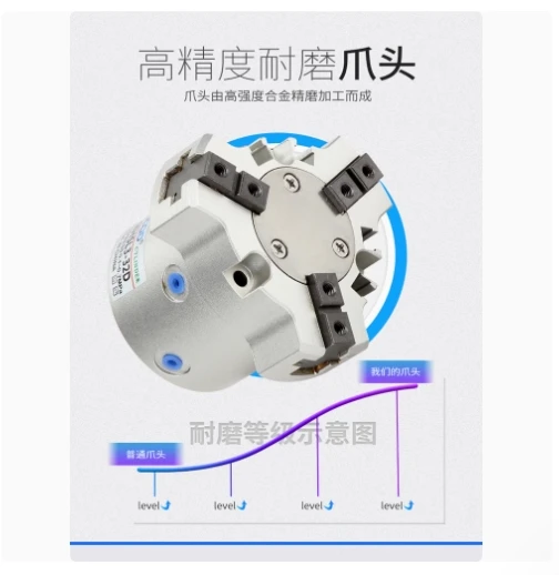 TJCQD Clamping cylinder MHS3-16D MHS3-20D MHS3-25D /32D/40D/50D/63D/80D/100D/125D MHS4--16D MHS4--20D /25D/32D/40D/50D/63D - Image 3