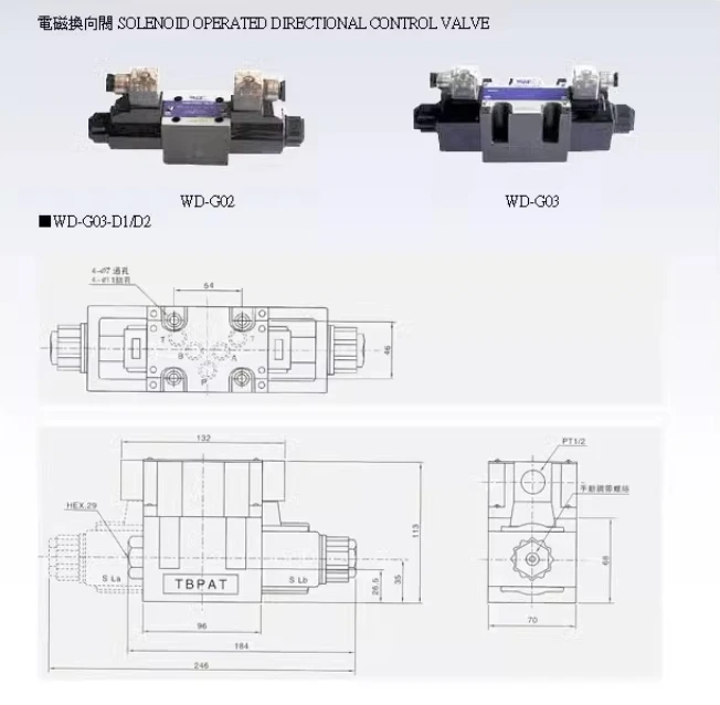 WINMOST Electromagnetic directional valve WD-G03-B2A-A1-N-54 WD-G03-B2-A2-N WD-G03-B3-A2-N WD-G03-B4/B40/B5/B60/B7/B8/B9-A2-N - Image 4