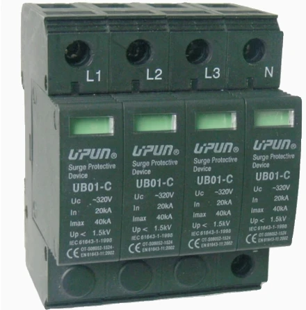 UPUN Surge protective device 380542 UB01-C/4-385-40 380515 UB01-C/4-275-40 380445 UB01-D/4-320-10 385009 UTT-2JD-24VDC - Image 3