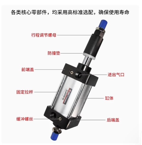 JNC Standard cylinder SCJ32x25-25 SCJ32x50-50 SCJ32*75/100/125/150/175/200-50 SCJ40*25-25 SCJ40*50/75/100/125/150/175/200-50